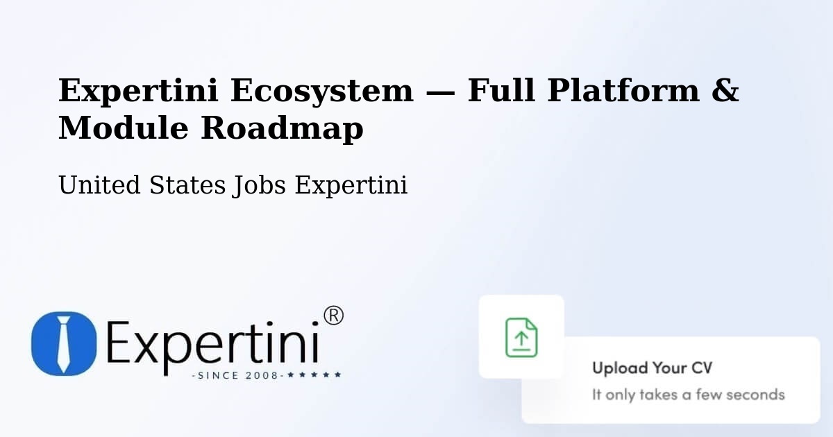 Expertini Ecosystem — Full Platform & Module Roadmap – Henderson